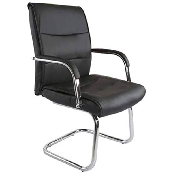 Mahmayi Nova 2203 Executive Chair Black With Chrome Base and Padded Arms (Visitors) Mahmayi Nova 2203 Executive Chair Black With Chrome Base and Padded Arms (Visitors)