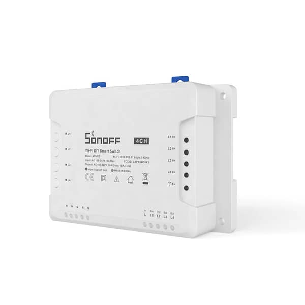 Sonoff 4-Gang Wi-Fi Smart Switch with 3 Working Modes White