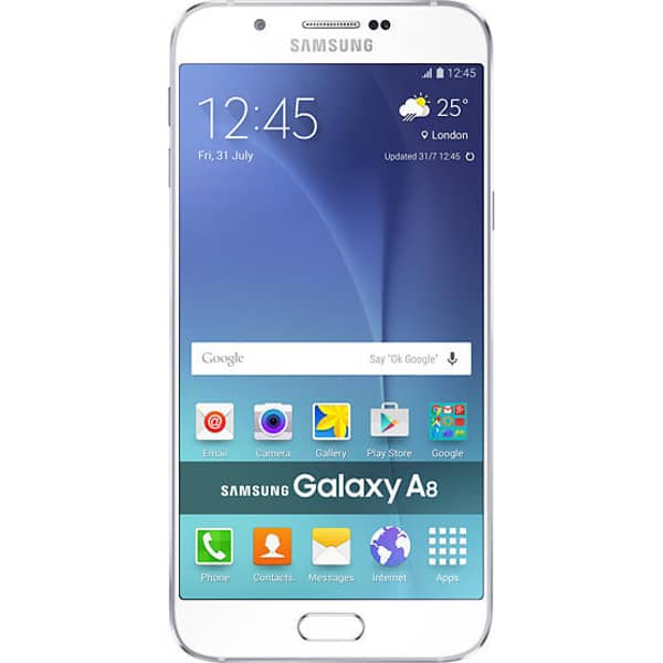 Samsung Galaxy A8 SMA800F 4G LTE Dual Sim Smartphone 32GB White