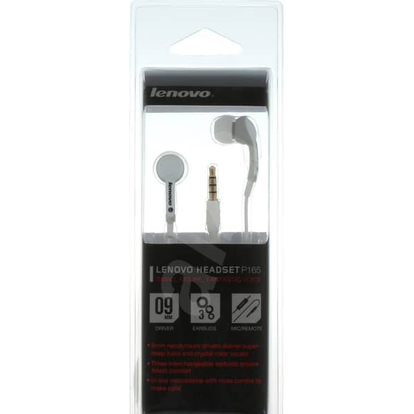 Lenovo 888016075 P165 In Ear Headset White