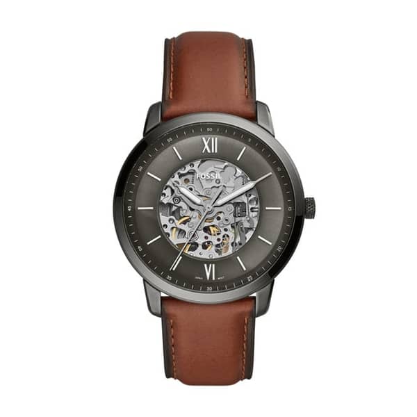 Fossil Men's Automatic Watch, Analog Display And Leather Strap - Me3161 Fossil Men's Automatic Watch, Analog Display And Leather Strap - Me3161