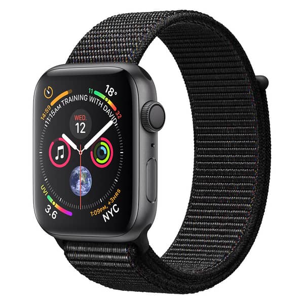 Apple Watch Series 4 GPS + Cellular 44mm Space Grey Aluminum Case With Black Sport Loop Apple Watch Series 4 GPS + Cellular 44mm Space Grey Aluminum Case With Black Sport Loop