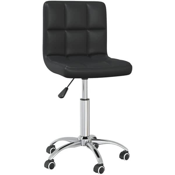 Vidaxl Swivel Office Chair Black Faux Leather Vidaxl Swivel Office Chair Black Faux Leather
