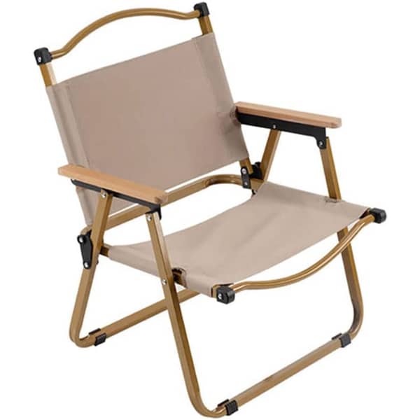 COOLBABY Outdoor Folding Chair Beige Medium ZRW-ZDY05-SRK COOLBABY Outdoor Folding Chair Beige Medium ZRW-ZDY05-SRK