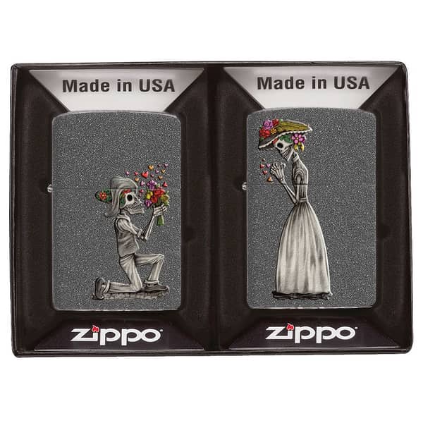 Zippo 28987 Iron Stone Wedding Couple Windproof Lighter Zippo 28987 Iron Stone Wedding Couple Windproof Lighter