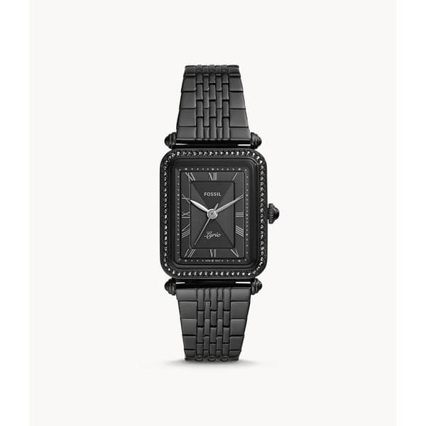 Fossil Lyric Three-Hand Black Stainless-Steel Watch ES4722 Fossil Lyric Three-Hand Black Stainless-Steel Watch ES4722