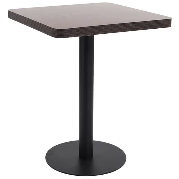 vidaXL Bistro Table Dark Brown 60X60 cm MDF vidaXL Bistro Table Dark Brown 60X60 cm MDF