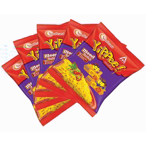 Sunfeast Yippee Mood Masala Noodles Single Pack, 65g (Pack of 5)