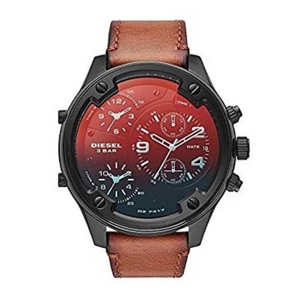 Diesel DZ7417 Chronograph Brown Leather Mens Watch