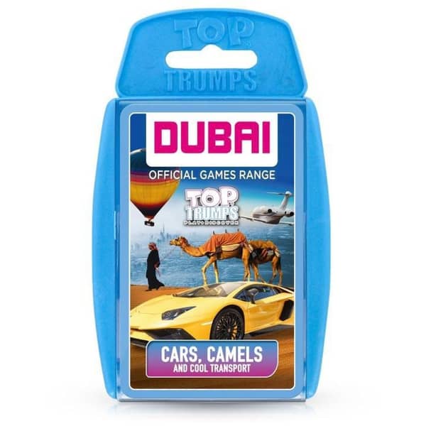 Winning Moves 5036905037488 Dubai Cars, Camels and Cool Transport Top Trumps Card Game
