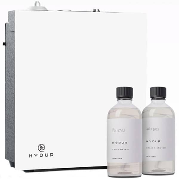 Hydur Grandi Square Diffuser SA100C-WHT-MC + 2 x 100 ml Mixed Collection Scent Oil