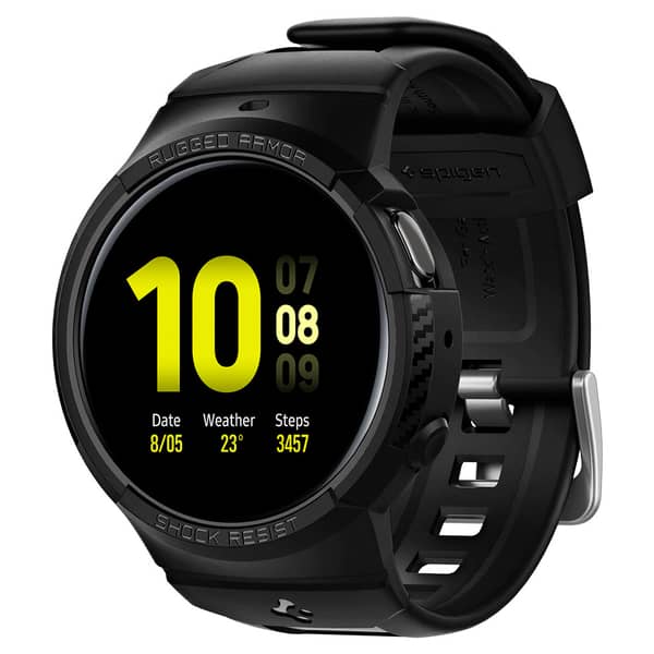 Spigen Rugged Armor PRO designed for Galaxy Watch Active 2 44mm Case with Band - Black