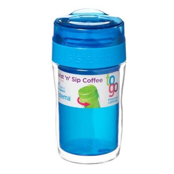 Sistema Twist N Sip Gripper Drink Travel Mug - Colors May Vary