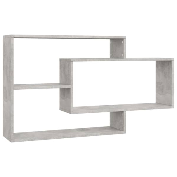 Vidaxl Wall Shelf Concrete Grey 104x20x58.5 Cm Engineered Wood Vidaxl Wall Shelf Concrete Grey 104x20x58.5 Cm Engineered Wood