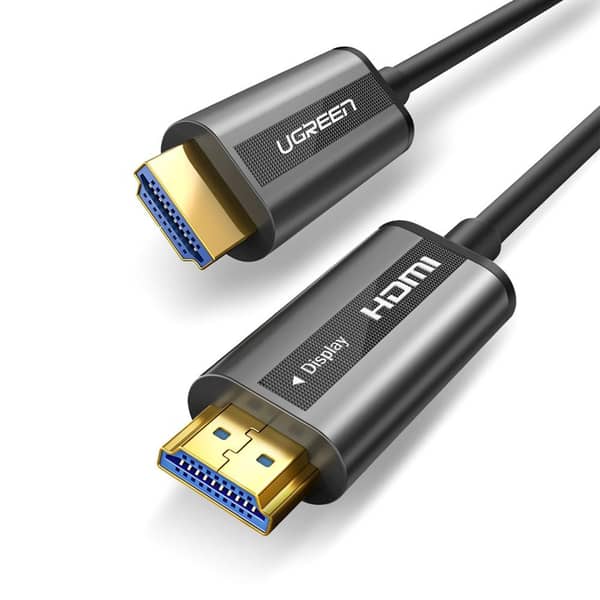 UGREEN HDMI 2.0 4K Zinc Alloy Optical Fiber Cable 20m (Black)