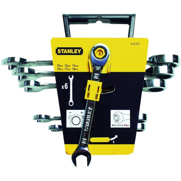 Stanley Ratchet Box Wrench Set 6pcs 4-89-907