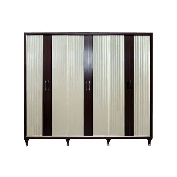 Pan Emirates Flux 6 Door Wardrobe Brown