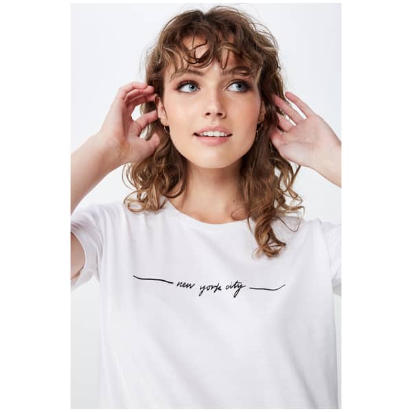 Cotton On Classic Slogan T-Shirt Multicolor Extra Small