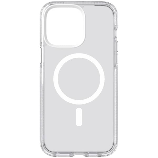 Tech21 Evo Crystal designed for iPhone 14 Pro Max case cover compatible with MagSafe with 16 feet drop protection - White