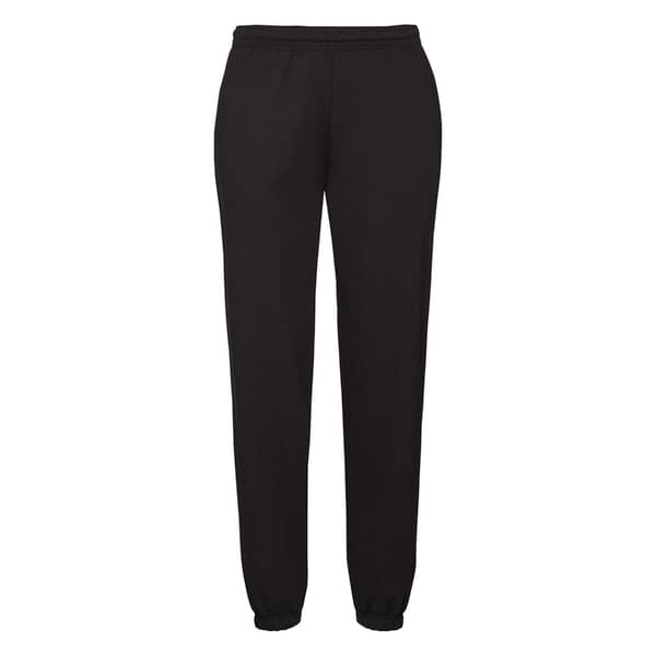 Fruit Of The Loom Classic Elasticated Cuff Jog Pants Black Small