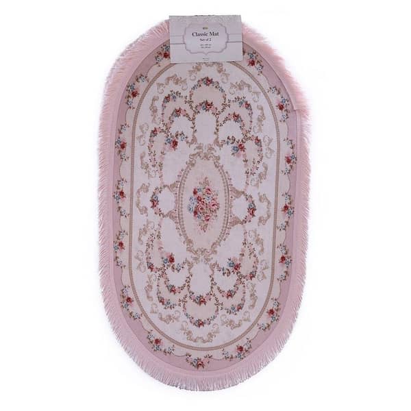 Poyraz Bath Mat Set Light Pink Poyraz Bath Mat Set Light Pink