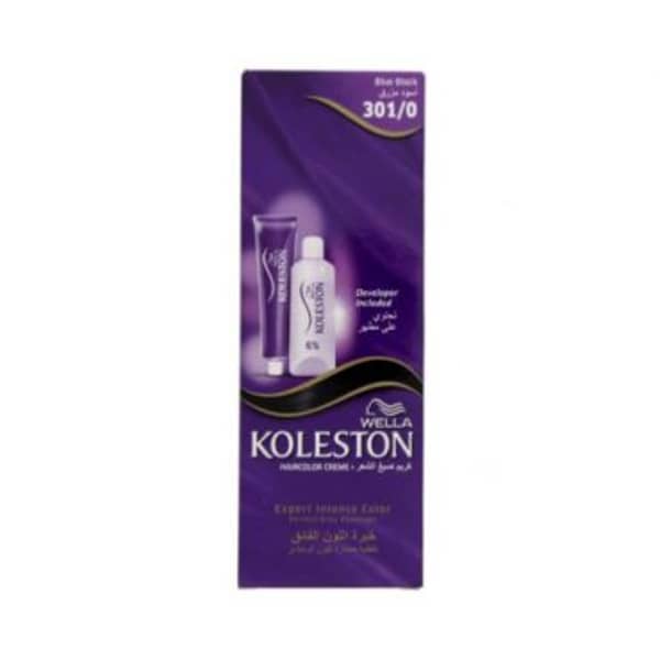 Koleston 2000 301/0 Hair Colour Crème Blue Black 50ml With Oil Replacement - Developer Included Koleston 2000 301/0 Hair Colour Crème Blue Black 50ml With Oil Replacement - Developer Included
