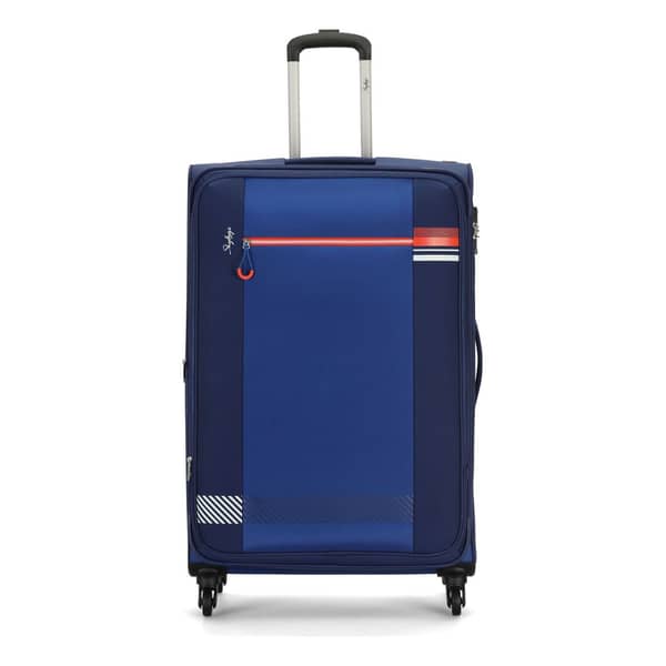 Skybags Vybe Azure Blue Soft Rolling Luggage 58cm Small