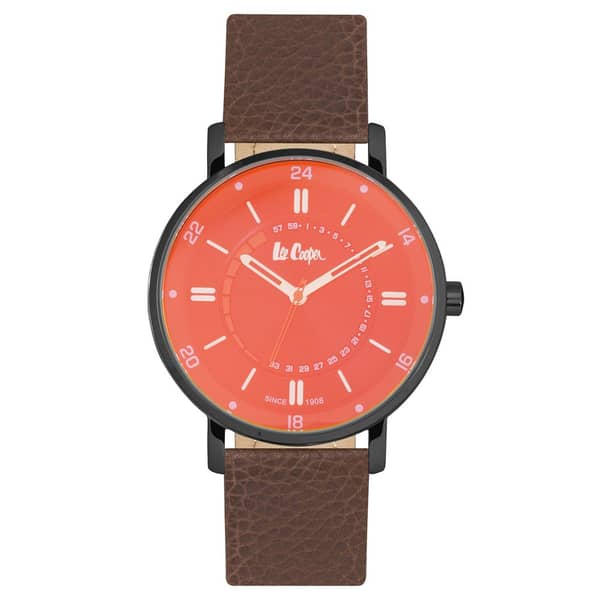 Lee Cooper Brown Leather Men Watch LC06691.652