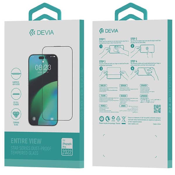 Devia Privacy Screen Protector Black iPhone 14 Pro