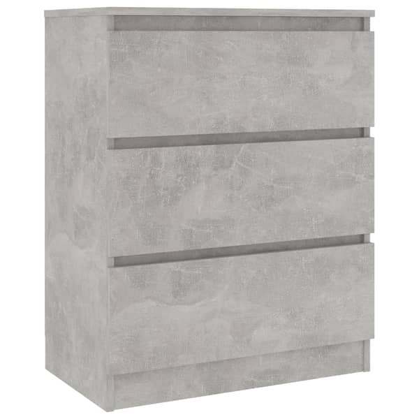 Vidaxl Sideboard Concrete Grey 60x35x76 Cm Engineered Wood