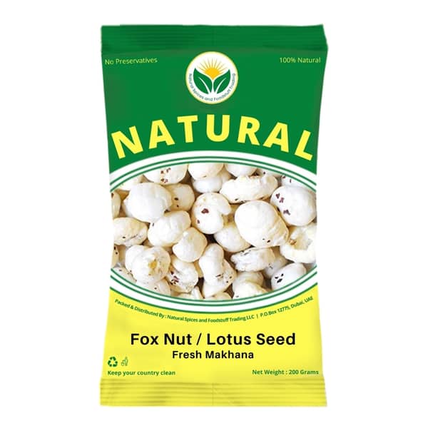 Natural Fresh Fox Nut (phool Makhana/lotus Seed) 400g Natural Fresh Fox Nut (phool Makhana/lotus Seed) 400g