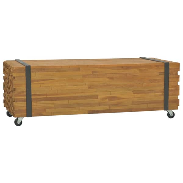 Vidaxl Coffee Table 110x45x38 Cm Solid Teak Wood