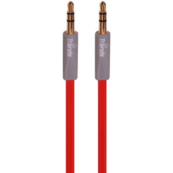 Trands 3.5mm Aux Audio Cable 1m Red Trands 3.5mm Aux Audio Cable 1m Red