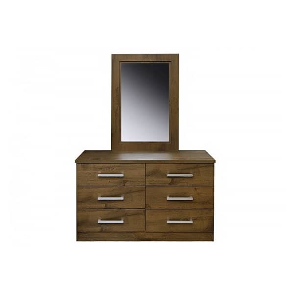 Pan Emirates Milano (N) Dressing Table With Mirror - Walnut