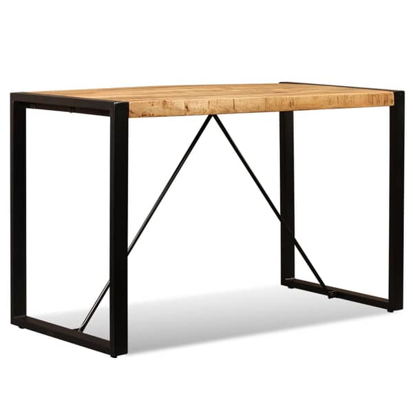 vidaXL Dining Table Solid Rough Mango Wood 120 cm vidaXL Dining Table Solid Rough Mango Wood 120 cm