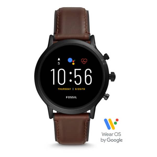 Fossil The Carlyle Gen5 Dark Brown Leather Men Smartwatch
