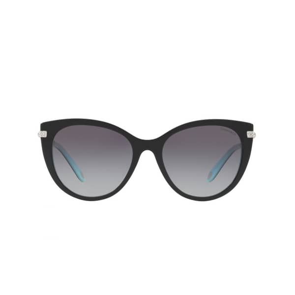 Tiffany & Co TF-4143B-80553C-55 Cat Eye Acetate Plastic Black/Blue Women Sunglasses