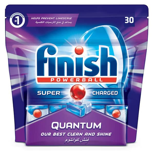 Finish Dishwasher Detergent Quantum Max Tabs Original 30s