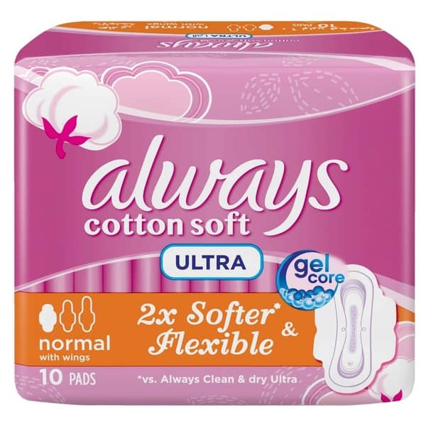 Always 10 Pcs Ultra Sensitive Pads