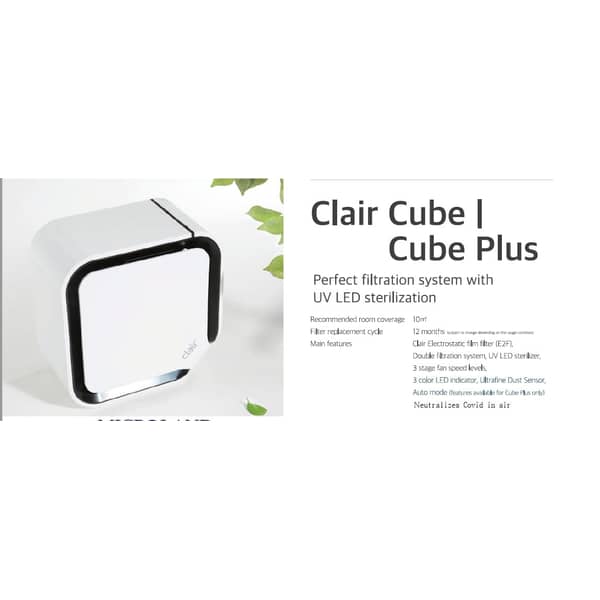Clair Cube Plus Air Purifier Clair Cube Plus Air Purifier