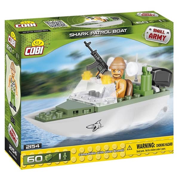Cobi 60pcs Small Army Shark Patrol Boat Cobi 60pcs Small Army Shark Patrol Boat