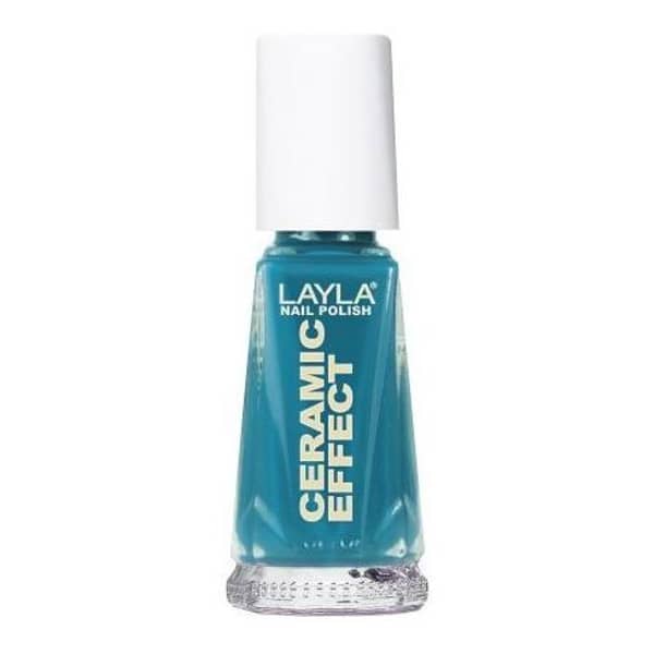 Layla Ceramic Effect Nail Polish Vintage Turquoise 025
