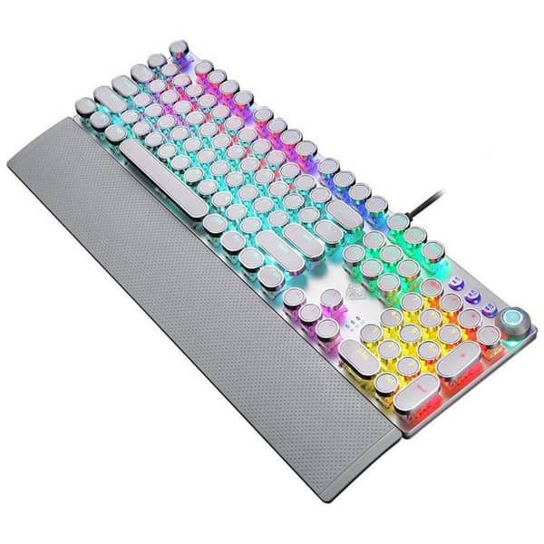 Aula F2088 White+silver Game Mechanical Keyboard Rgb Aula F2088 White+silver Game Mechanical Keyboard Rgb