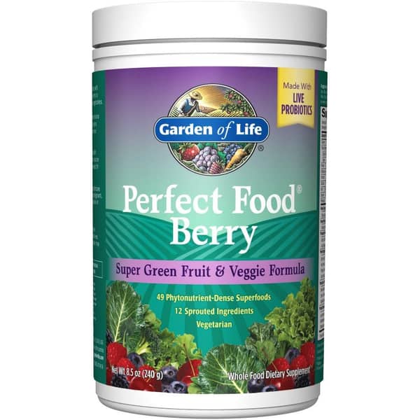 Garden Of Life Perfect Food Berry Super Green Fruit & Veggie Formula 240g Garden Of Life Perfect Food Berry Super Green Fruit & Veggie Formula 240g