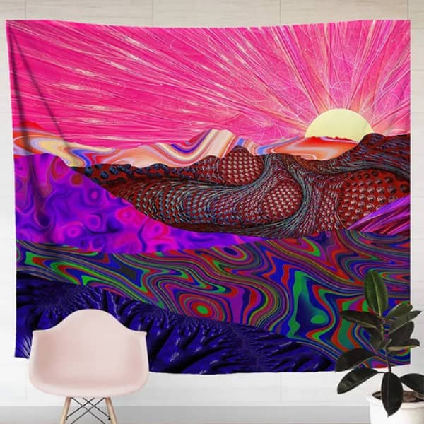 Deals for less - Wall Tapestry Home Decor, Colorful Mountain Design. Deals for less - Wall Tapestry Home Decor, Colorful Mountain Design.