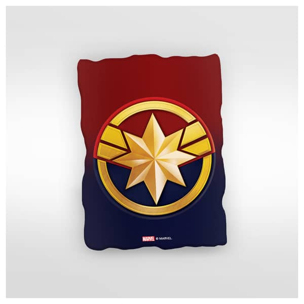 Marvel Captain Marvel Icon Irregular Magnet by Wackylicious