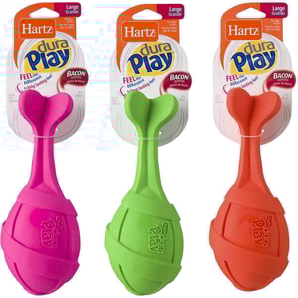 Hartz Dura Play Rocket Dog Toy Large Assorted Color Hartz Dura Play Rocket Dog Toy Large Assorted Color