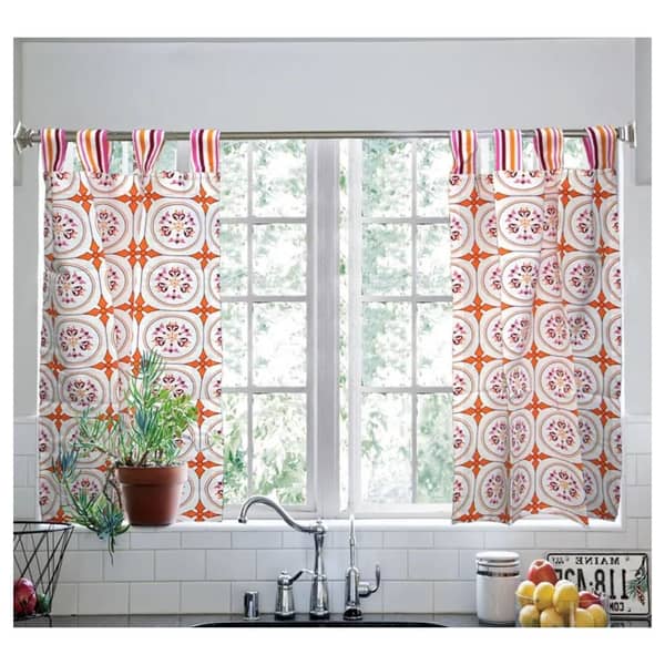 Moroccan Design Window Kitchen Curtains