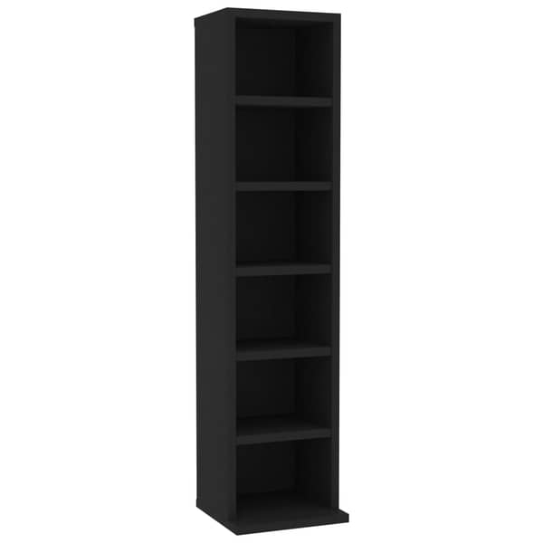 Vidaxl Cd Cabinet Black 21x20x88 Cm Engineered Wood Vidaxl Cd Cabinet Black 21x20x88 Cm Engineered Wood