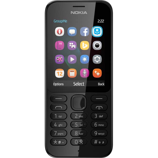Nokia 222 Dual Sim Mobile Phone Black